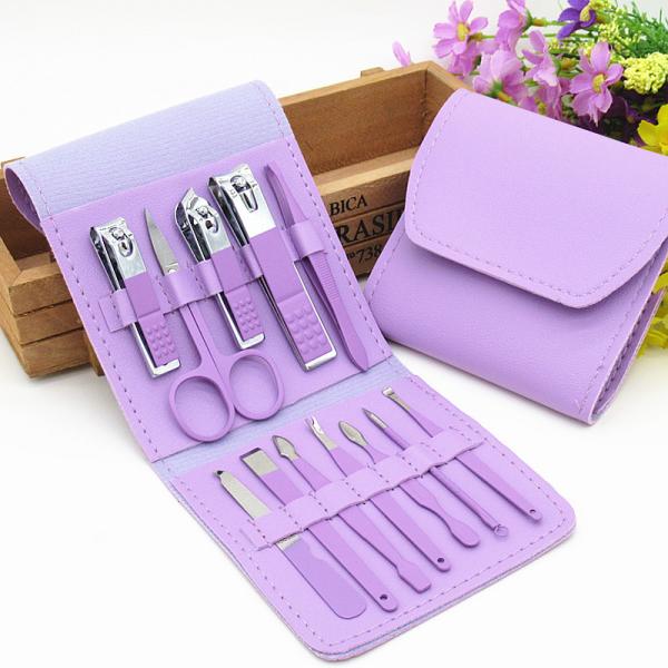 Manicure Set Nail Clippers Tools Household 4/12/16Pcs Stainless Steel Ear Spoon Nail Cutters Scissors Kit For Manicure Tools