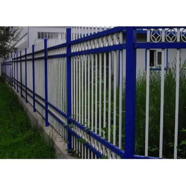 Powder Coated Wall Boundary Line Fencing Double Beam With 80*80mm Square Pipe
