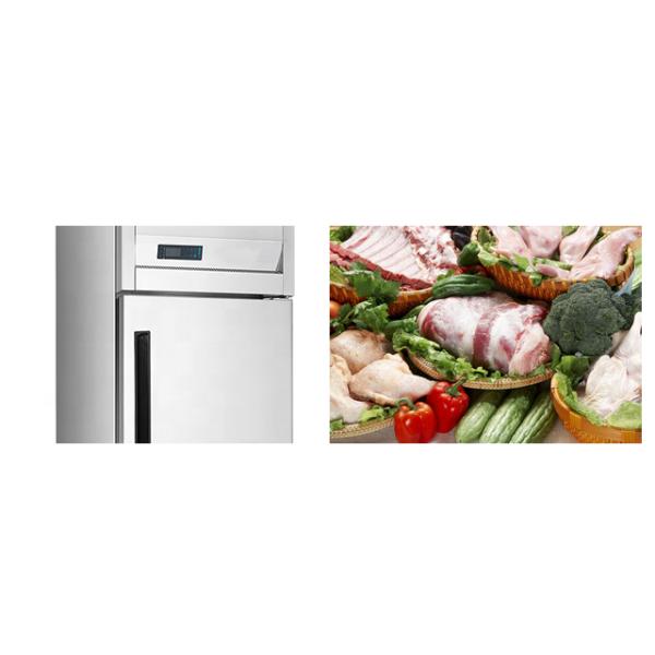 Upright Industrial Catering Fridge Digital Display Double Door CE Certification