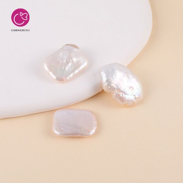Natural Freshwater Rectangular Block Pentagram Baroque Pearl Loose Beads for Pearl Jewelry Making