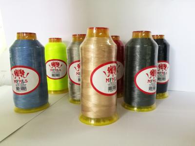 120D 100% Polyester Embroidery Yarn 5000 Meters Per Cone For Embroidery And Sewing