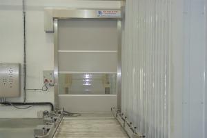 Porta de aço galvanizado de alta velocidade com proteção de ombro