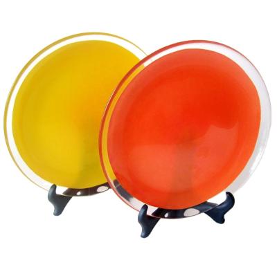 Borda transparente de 10 polegadas que matiza as placas de vidro do carregador da cor