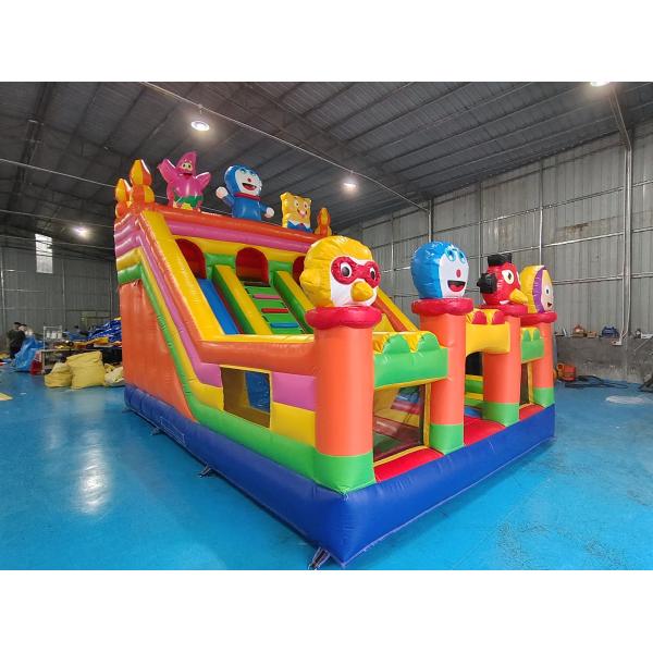 Impresión digital comercial Slides secos inflables Slides dobles Figuras de cartón para exteriores Para niños