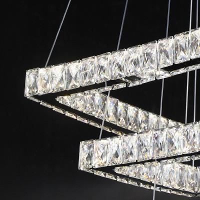 4000k LED Crystal Chrome Modern Pendant Light pour le salon