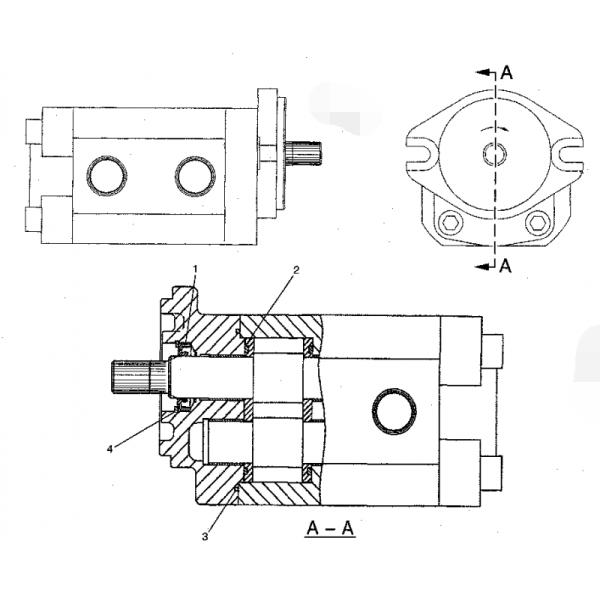 Moteur de fan hydraulique d'excavatrice, pompe hydraulique de ventilateur d'E325C E322C M325C 200-3406