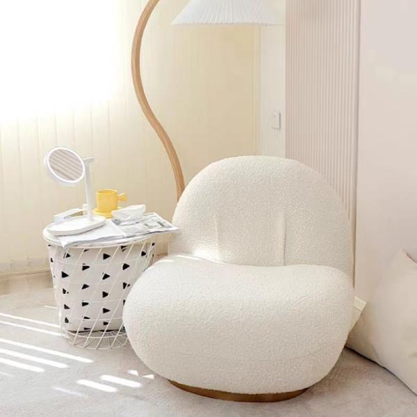 Velo redondo de Sofa Bedroom Hotel Modern Lamb do Banquette da sala de visitas em volta do sofá de Seat