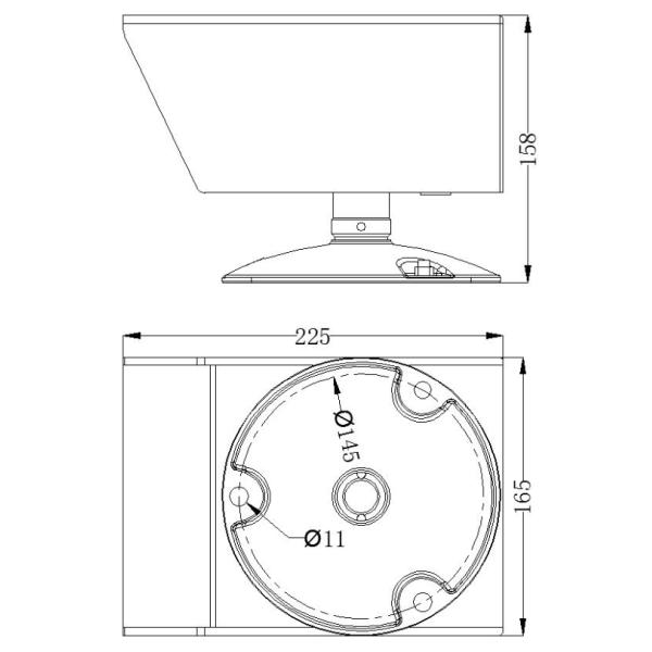 8000LM устойчивое горя 20W к свету потока вертодрома СИД 50W