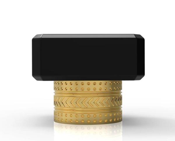 Gold Plated High Aesthetics Square Bottle Cap Perfume OEM All Color Accepted
