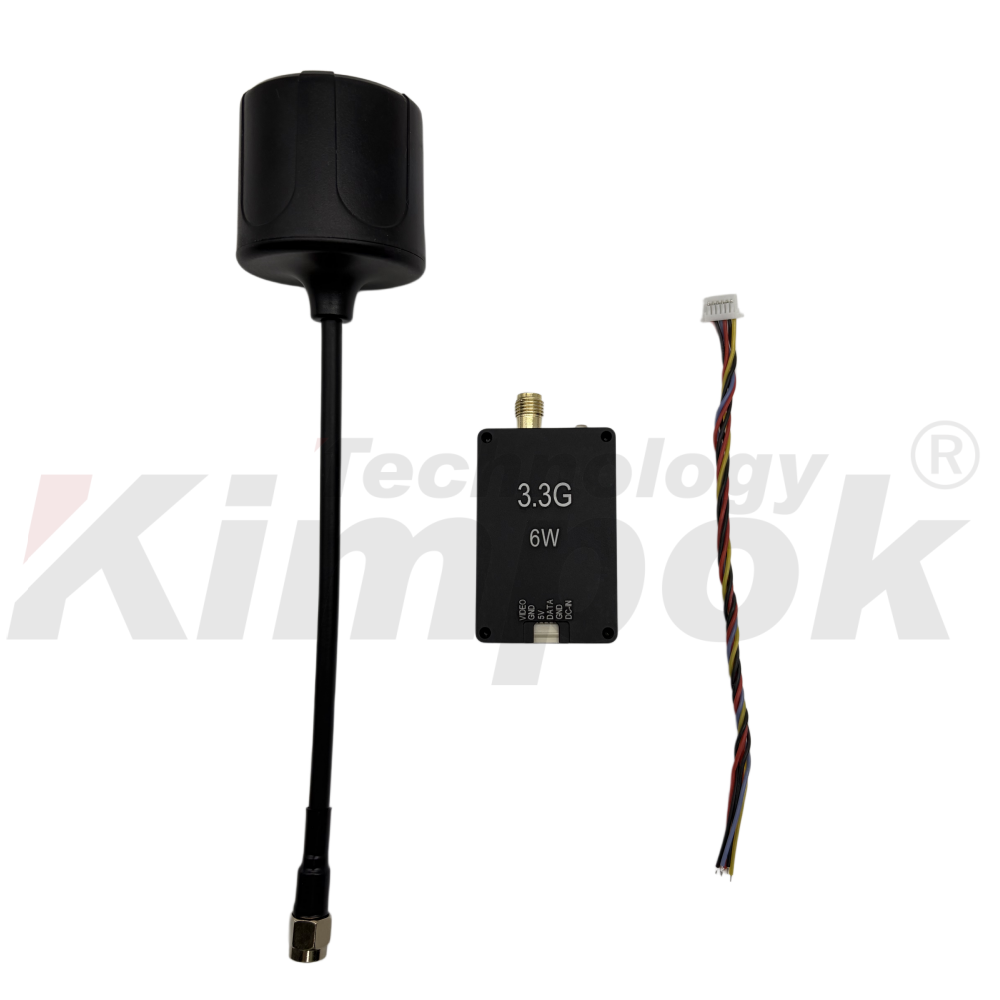 3.3G FPV VTX 6W High Power Drone Video Transmitter 64CH FPV RC Accessories 3.3Ghz VTX Module