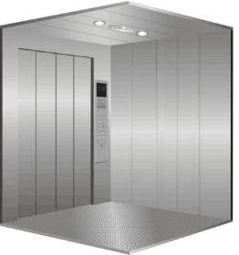 Painted Steel Warehouse Freight Elevator For Department Store / Property Center