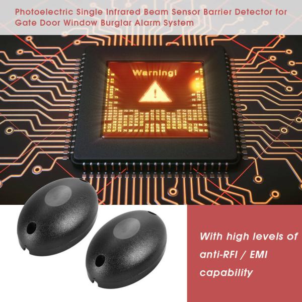 Active Photoelectric Single one 1 infrared Beam Sensor Barrier Detector for Gate Door Window burglar alarm system