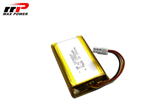 Bateria subaquática MP103450P 1950mah 3.7V do polímero de Li da câmera de HD com aprovação do CE do UL