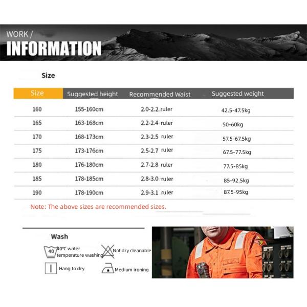 Work Safety Clothing Jacket And Pants Workwear Sets Reflective