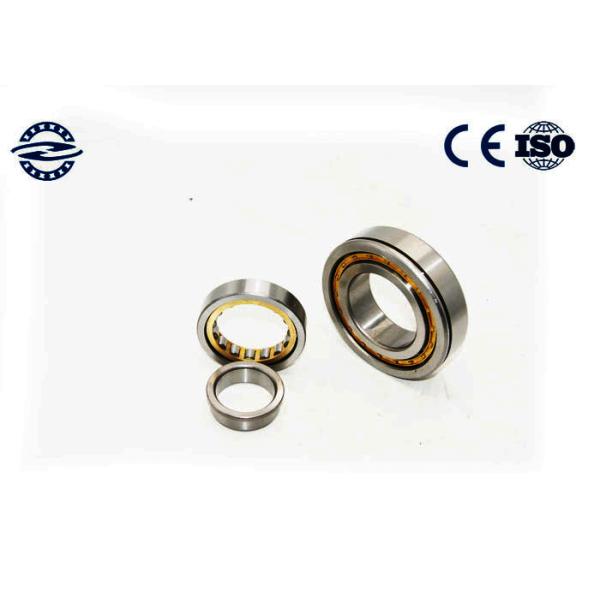 Low Friction NJ210 Cylindrical Roller Bearing / GCR15 Material Flanged Bearing