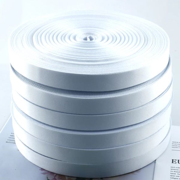 20mm 25mm 100% Polyester 100 Meters Blanks Sublimation White Ribbon For Lanyard