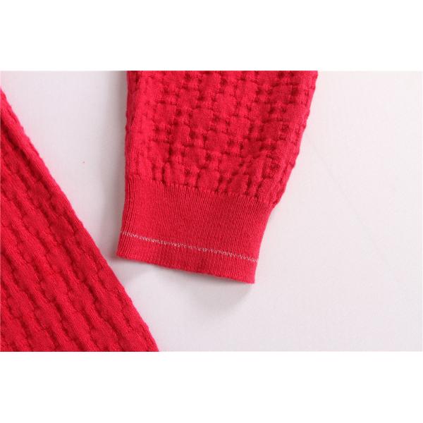 18% Polyamide Ladies Loose Knitted Sweater Pullover Long 46/48