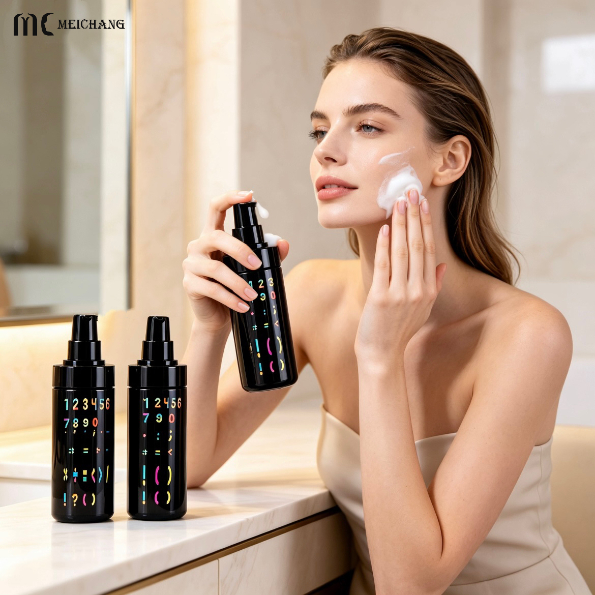 100ml/120ml Biodegradable PP Lotion Pump Bottle for Body Lotion & Serum OEM Cosmetic Packaging(MC-1606)