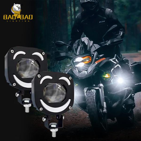 Colorful Red Blue White Yellow 24V Smile Design LED Light For Motorcycle