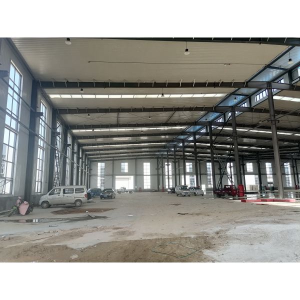 Large Span Galvanized Steel Frame Warehouse For Factory Storage