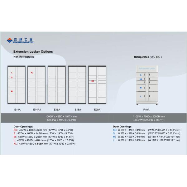 Smart Painted Parcel Delivery Locker Metal Stainless Steel