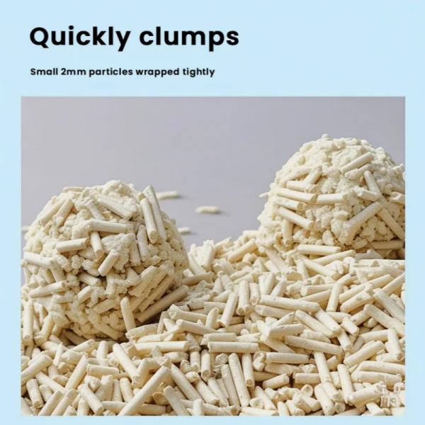 Dust Free Easy Clumping Powerful Absorbent Flushable Pure Tofu Cat Litter