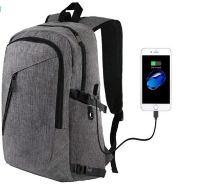 Custom Logo Mens Anti Theft Business Laptop Backpack With USB Charging Port