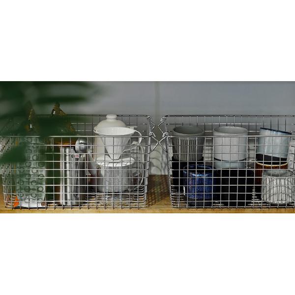 Durable Multifunctional Wire Mesh Storage Baskets Stainless Steel For Kitchen Bedroom