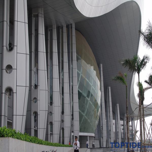 Metal Suspended Ceiling Installation System Stainless Steel Eaves Wall Cladding Panel for Handrail Elevator