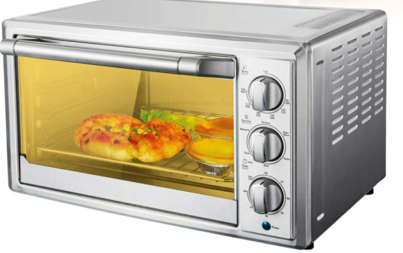 28L Stainless Steel Microwave Oven , 1500w Electric Cake Oven For Home
