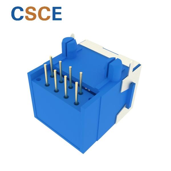 Ethernet RJ45 Single Port Half Shielded Through Hole Connector ISO9001 Approved