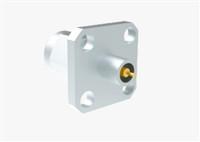 Flange macho de 4 furos 40 GHz RF Coaxial Conector material de aço inoxidável