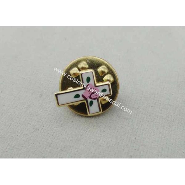 Small Military Brass Material Hard Enamel Pin , 11 mm Offset Printing For Men