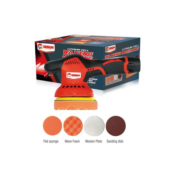 GETSUN 12V Cordless Car Polisher with 8mm DA Orbit