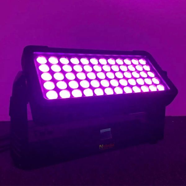 Outdoor 60x10W LED IP65 RGBW Wall Wash Washer Stage Flood Architecture Building City Color Light