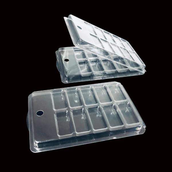 Custom PET Clamshell Packaging for Nail Art 10 Compartment