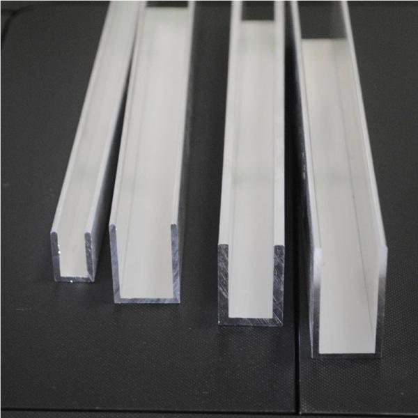 Sliding Track U Channel Aluminum Door Profile 6063 T5 For 10mm Glass Door Shower Room