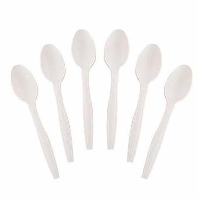 PLA cornstarch 7 Disposable Cutlery Spoon 1000pcs per box for Canteens Caterers
