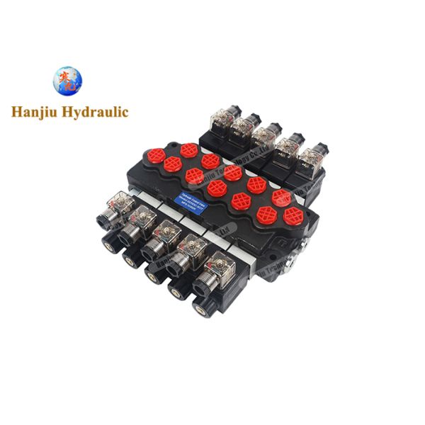 WALVOIL Valve Replacement SD5 3/8 BSP 5 BANK DIRECTIONAL CONTROL VALVE 45LPM, Solenoid control