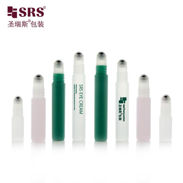 Metal Roller Ball Plastic Refillable Roll On Bottle 8ml for Perfume Essential Oil