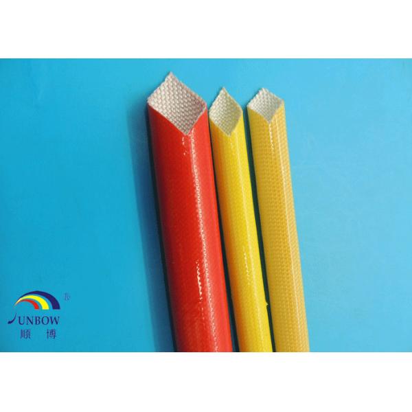 Heat Resistance F Grade Motor Fiberglass Braided Sleeving with PU Resin Coated