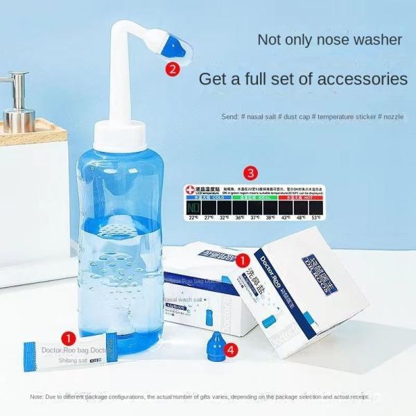 Safe and Gentle Nasal Cleaner for Children's Nasal Health 500ml 30 packs-3