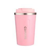 Coupe à eau thermos de voyage en acier inoxydable 304 à double paroi isolée sous vide rose