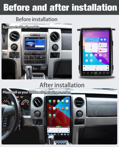 Android 13 Car Multimedia Player Radio For Ford Raptor F150 09-12 8+128G Head Unit Touch Screen Carplay