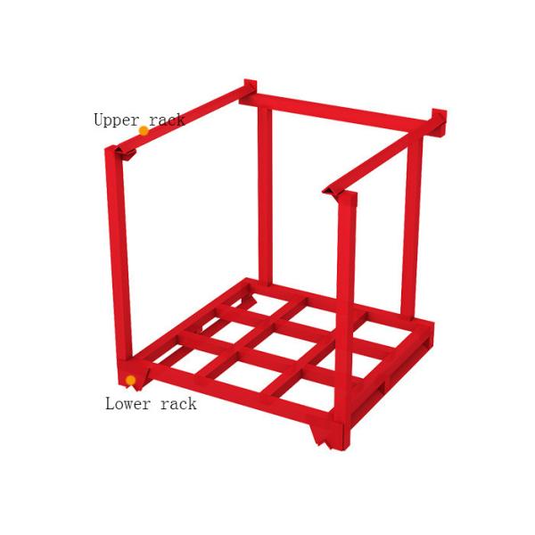 Хранение Nestainer склада Stackable стальное кладет паллет на полку с основанием листа