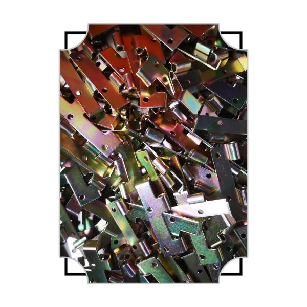 Custom Zinc-Plated Stamped Brackets | Sheet Metal Mounting Tabs with Holes | Corrosion-Resistant Steel Hardware for Electrical, Automotive & Industrial Use