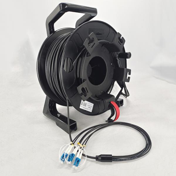 Portable Field Deployable Tactical Fiber Optic Cable Reel 500 Meter
