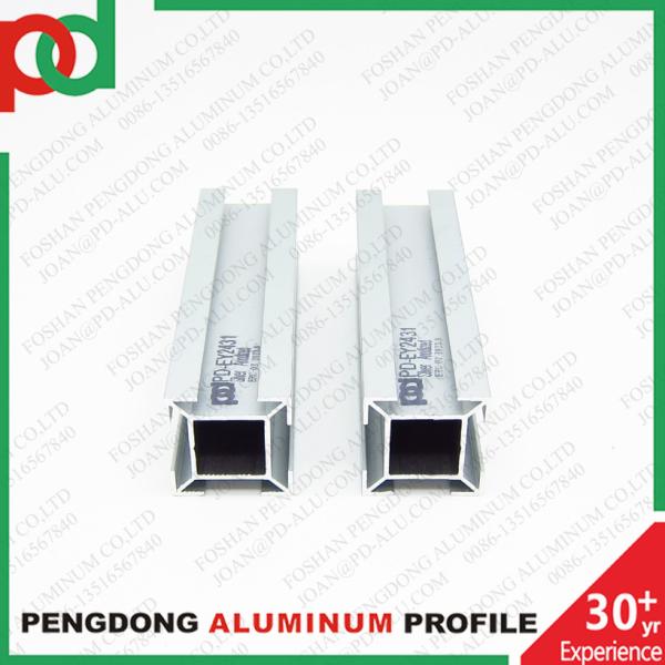 6M Length Plata Mate Black Wooden Color Aluminium Handrail Profiles With Bronze Anodized Finish And Different Sizes