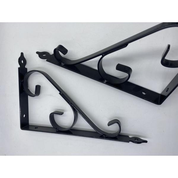 Outdoor and Indoor Metal Wall Mount Hanging Plant Bracket for Decorative Arrangements