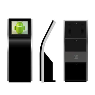 Ticket Printing Touch Screen Display Kiosk , 19 Inch Queue Electronic Signage Display